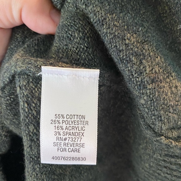 NWT Croft & Barrow Quarter Zip Sweater - Picture 6 of 8